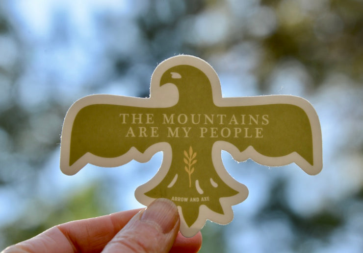 The Mountains are My People Sticker