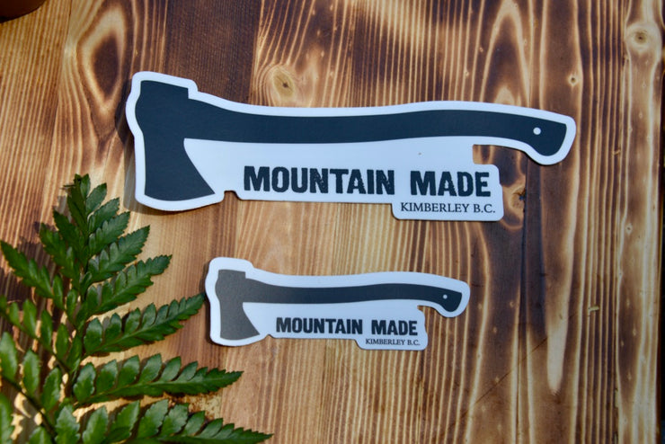Mountain Made Axe Sticker