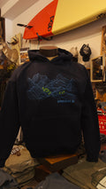 Mountain Grid Hoodie | Arrow and Axe Unisex Hooded Sweater