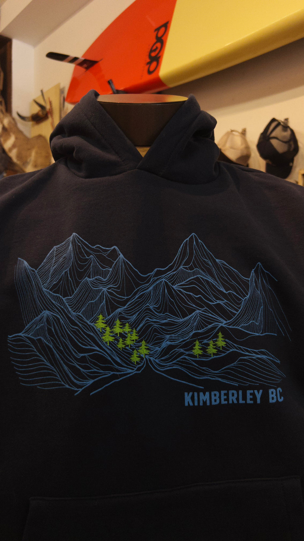 Mountain Grid Hoodie | Arrow and Axe Unisex Hooded Sweater