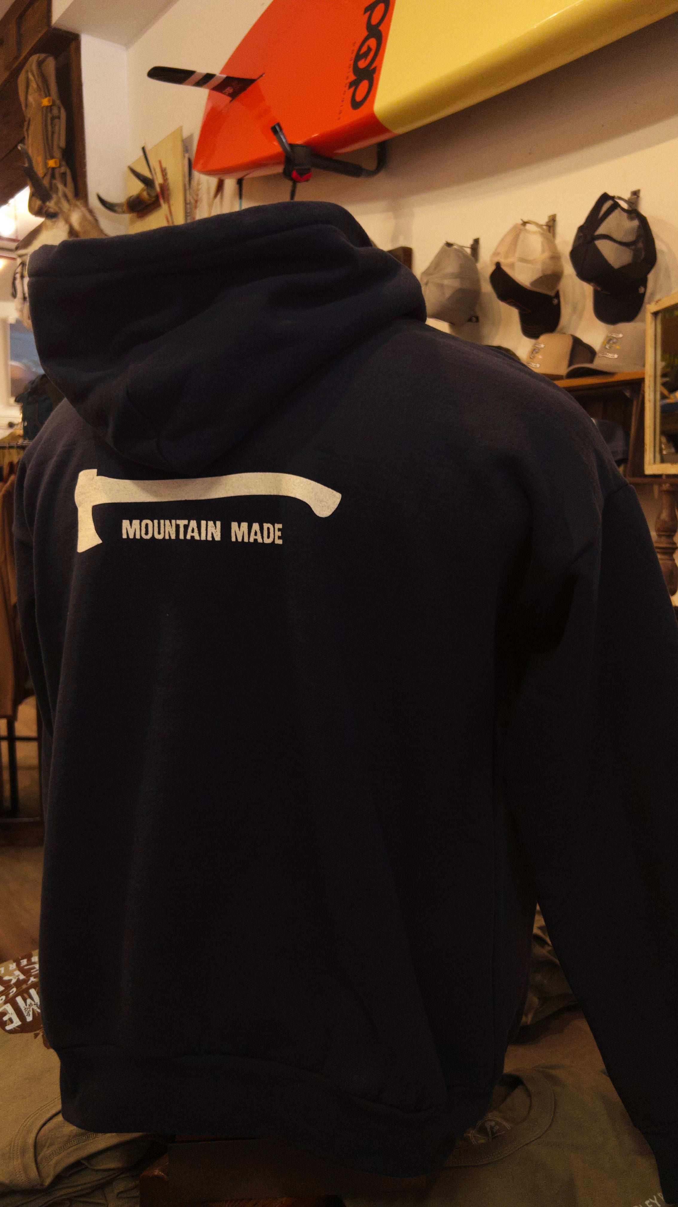 Mountain Grid Hoodie | Arrow and Axe Unisex Hooded Sweater