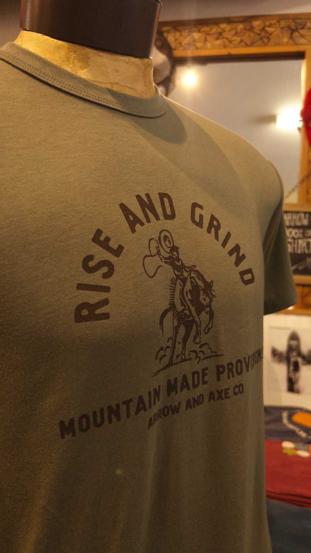 Rise and Grind | Arrow and Axe Unisex Short Sleeve Tee Shirt