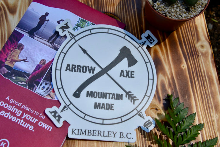 Arrow and Axe Logo Sticker