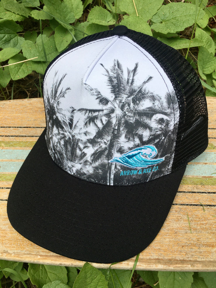 Palm Tree Print/Photo - truckers hat collection