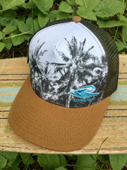 Palm Tree Print/Photo - truckers hat collection