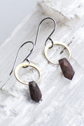 Halfmoon Sunstone Earrings