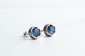 Cosmic Labradorite Studs Silver