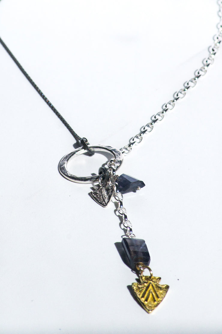 Purple Arrowhead Necklace