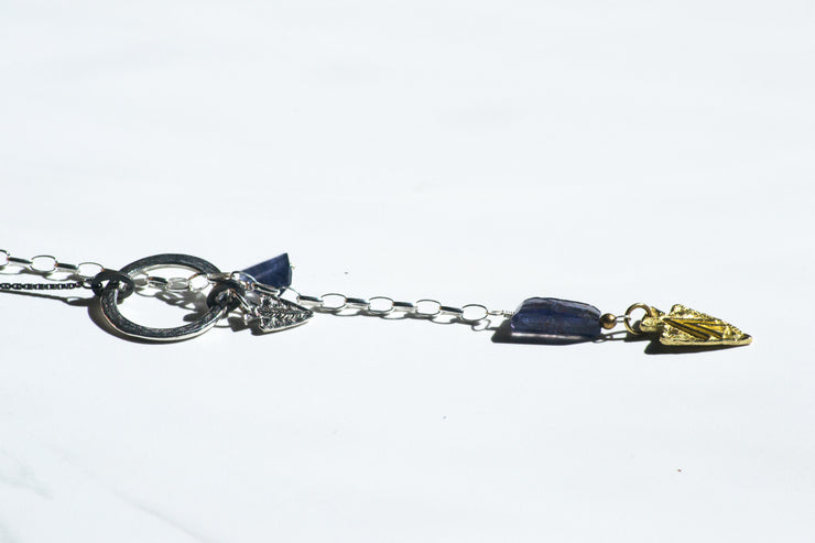 Purple Arrowhead Necklace