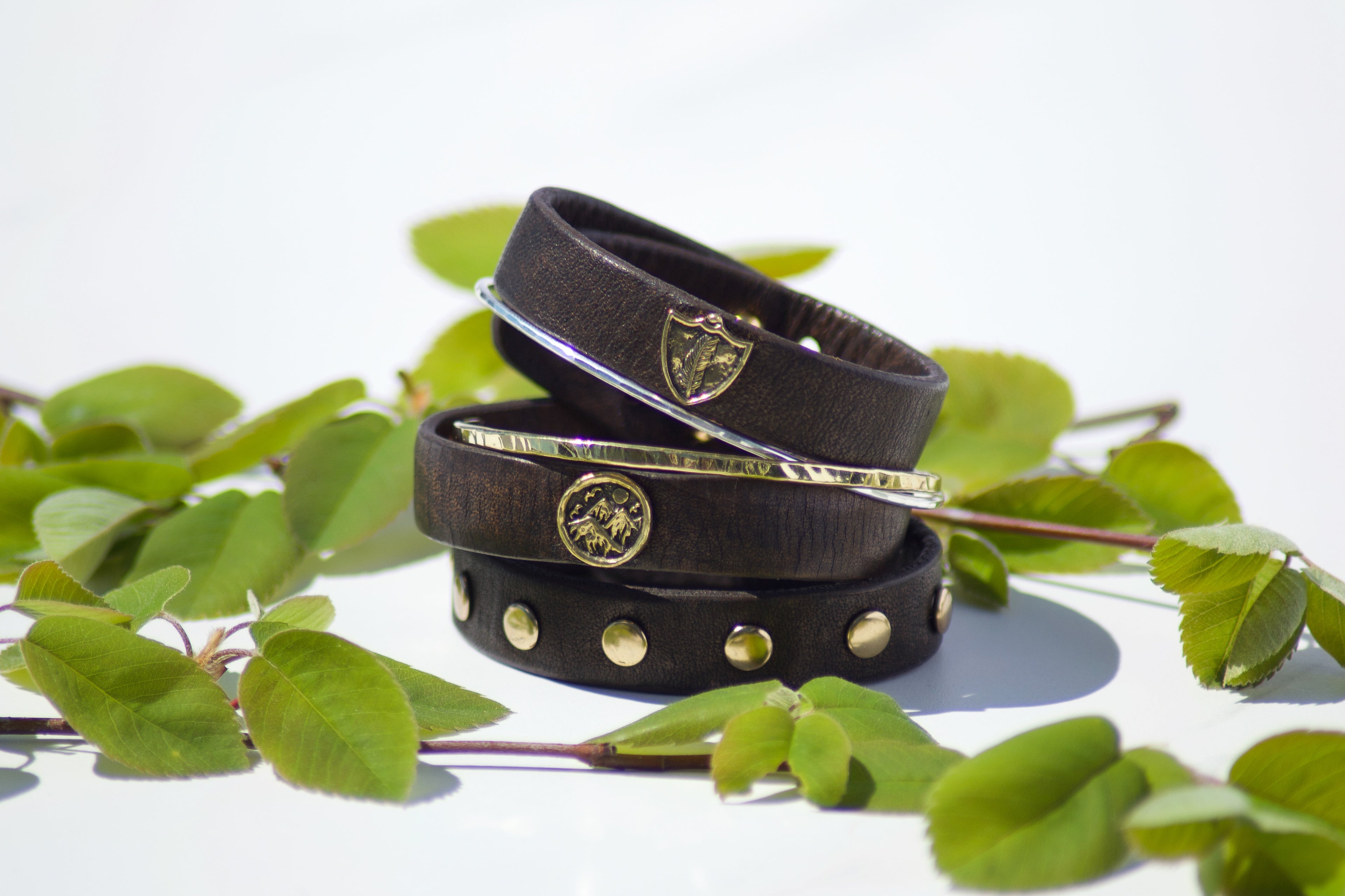 Feather Leather Bracelet