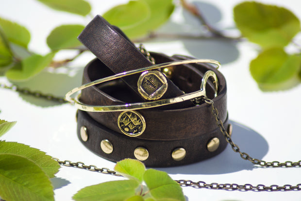 Stand Tall Leather Bracelet