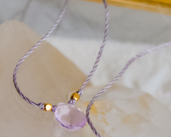 Amethyst Minimal Necklace